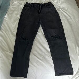 American Eagle Outfitters Black Ankle Cropped Jeans